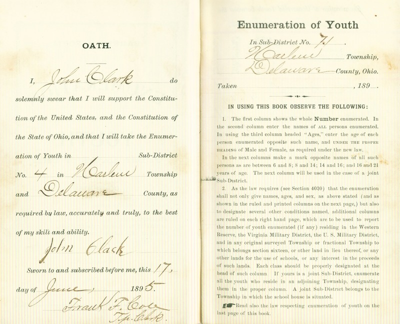 Harlem Township Enumeration of Youth Sub-District 7, July 29, 1895 (p. 3)