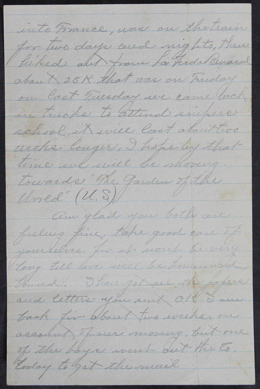 Charlie C. Bricker World War I Letters (p. 87)