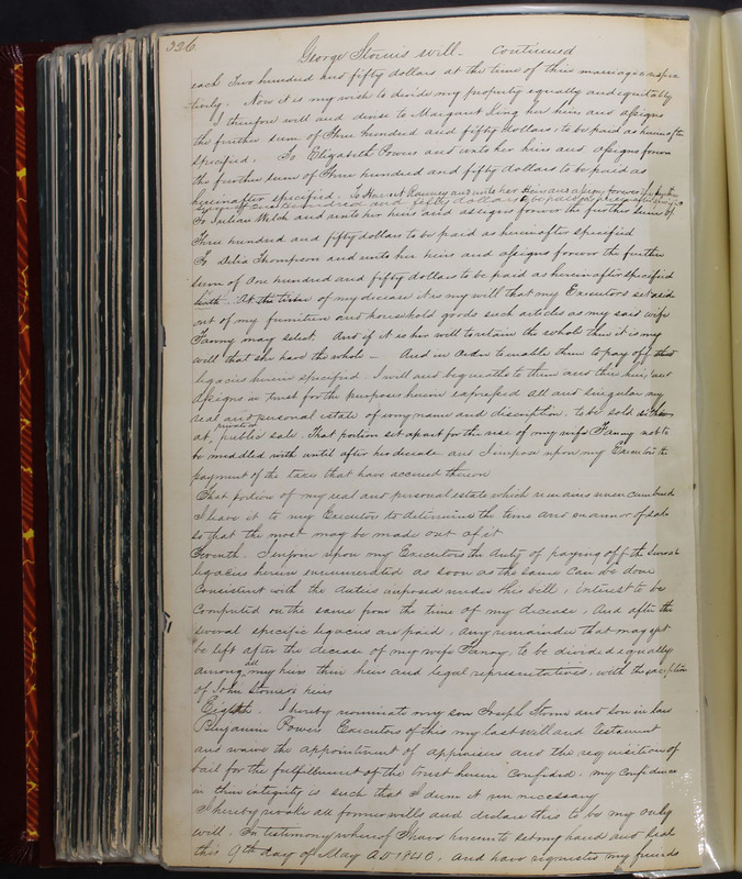 Delaware County Ohio Will Records Vol. 2 1835-1850 (p. 371)