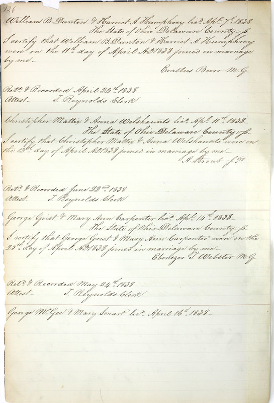 Marriage Records Vol.1 1835-1845 (p. 130)