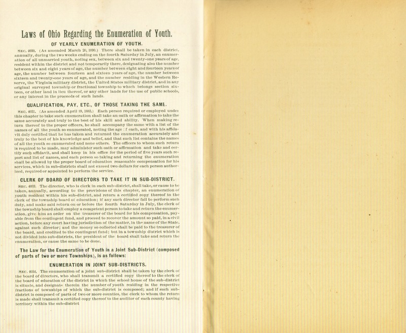 Harlem Township Enumeration of Youth Sub-District 4, July 28th, 1893 (p. 7)