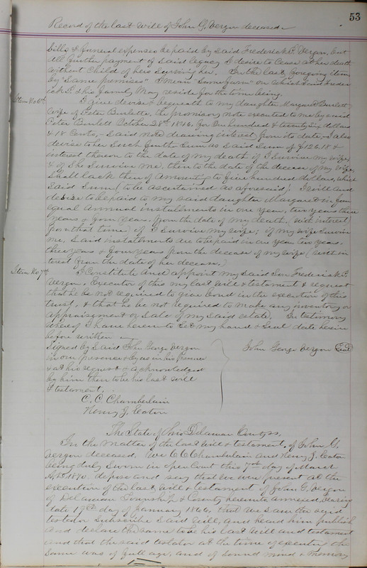 Delaware County Ohio Will Records Vol. 5 1869-1876 (p. 86)