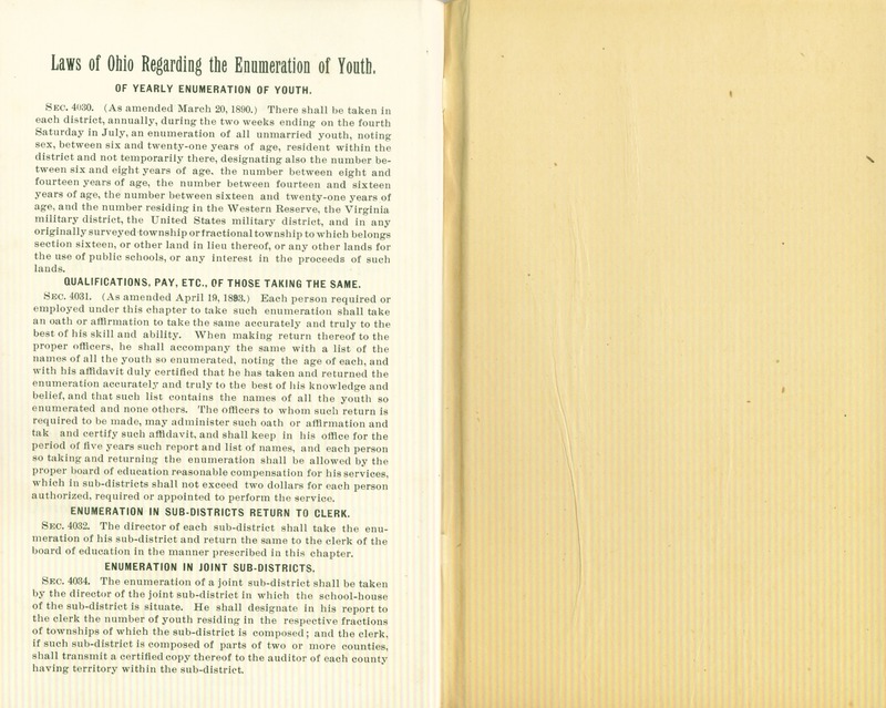 Harlem Township Enumeration of Youth Sub-District 4, July 23th, 1895 (p. 7)