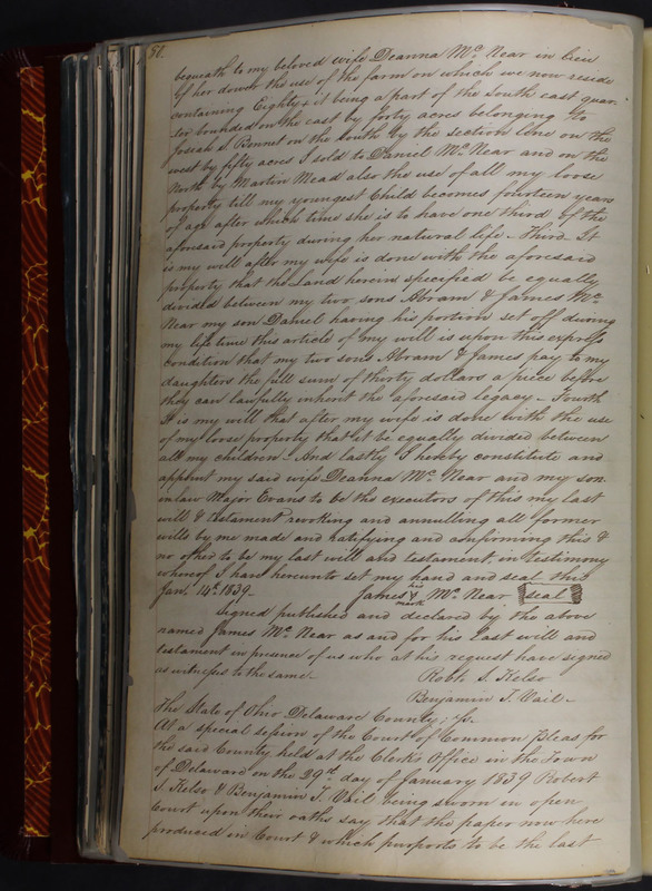 Delaware County Ohio Will Records Vol. 2 1835-1850 (p. 125)