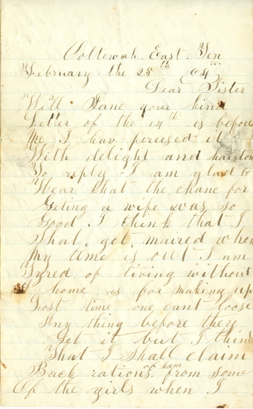 Mitchell Family Civil War Letters (p. 51)