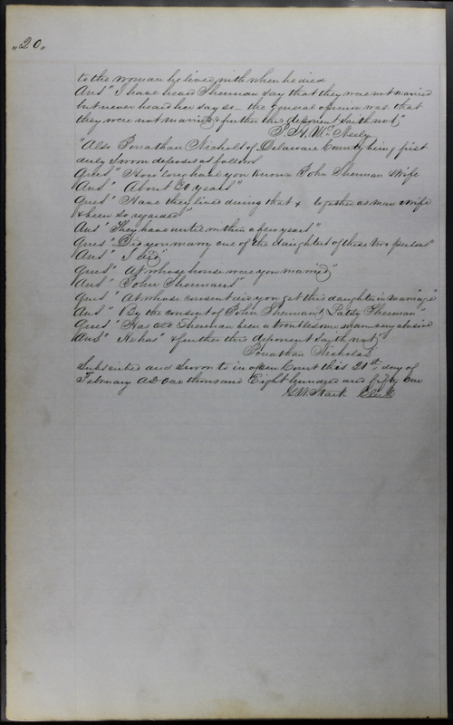 Delaware County Ohio Will Records Vol. 3 1850-1859 (p. 72)