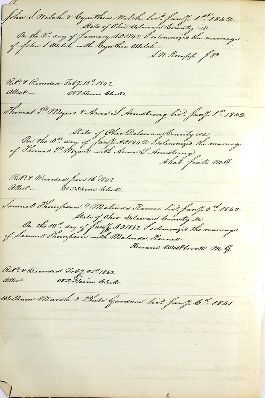 Marriage Records Vol.1 1835-1845 (p. 316)