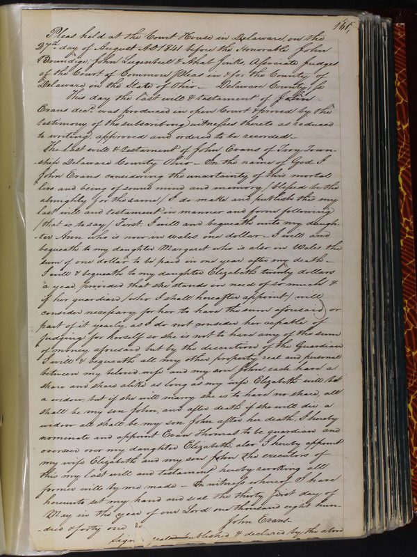 Delaware County Ohio Will Records Vol. 2 1835-1850 (p. 206)