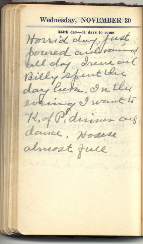 Roberta Hopkins' Diary 1927 (p. 340)