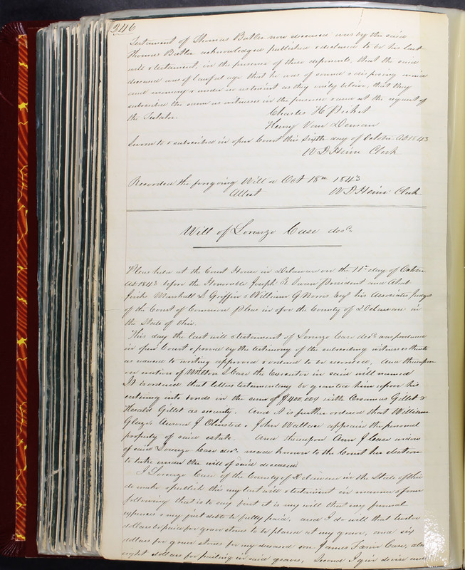 Delaware County Ohio Will Records Vol. 2 1835-1850 (p. 291)