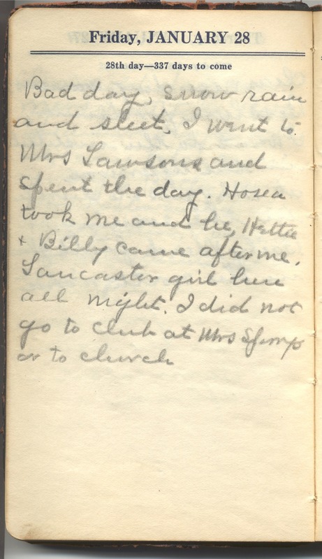 Roberta Hopkins' Diary 1927 (p. 34)