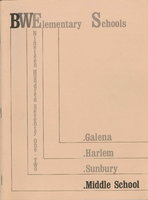 BWElementary Schools. Nineteen Hundred Seventy 0ne-Two. Galena, Harlem, Sunbury, Middle School. (p. 1)