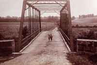 Two Children Posing for a Picture on the Big Walnut Bridge